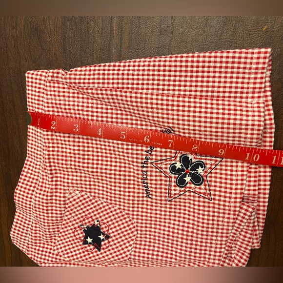 Red, White, Blue Toddler 3T/3 Skort Smocked Tank Top Patriotic Stars America Set - Picture 12 of 12